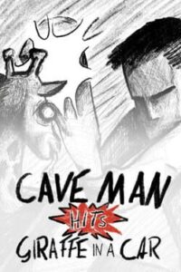 Caveman hits Giraffe in a Car