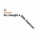 So I bought a little chainsaw