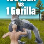 100 Men vs 1 Gorilla