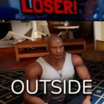 Outside