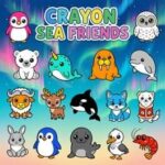 Crayon Sea Friends