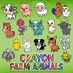 Crayon Farm Animals
