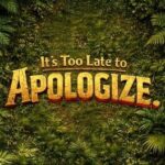 It's Too Late to Apologize