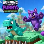 Dino Running from a Furry: Gamesforfarm